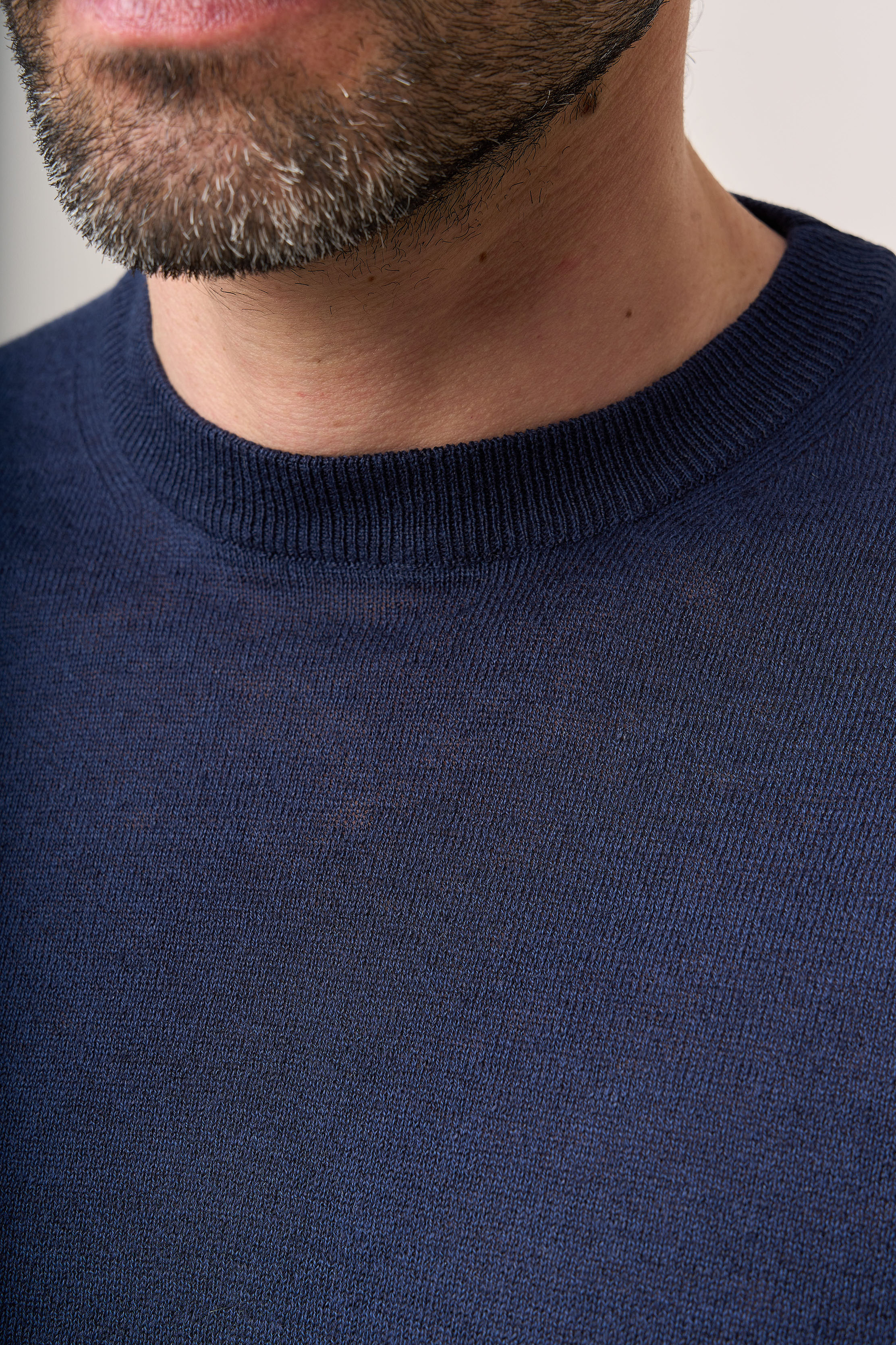 BERULUTI Tシャツ Blue linen shirt Alexander in Blue Fade Mélange Linen Shirt – Lorenzo Uomo